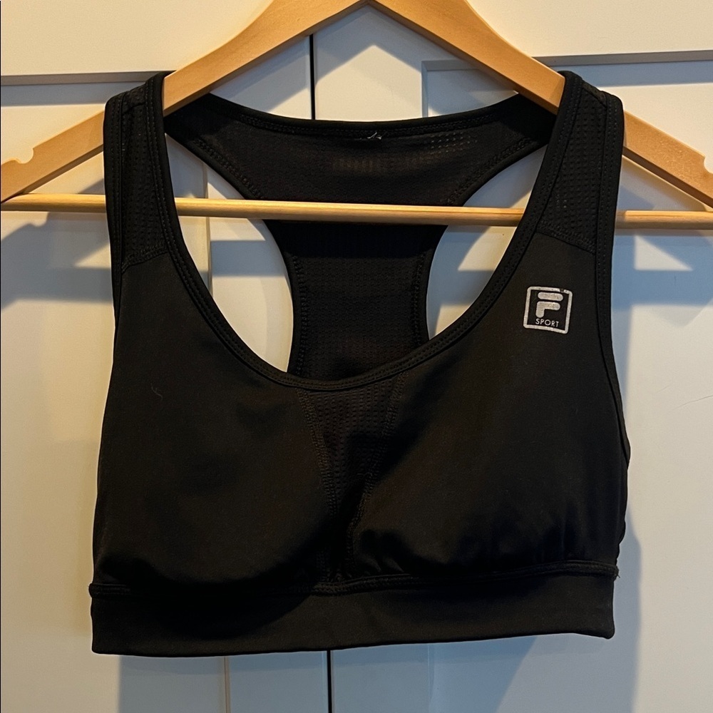 Fila Black Sports Bra S